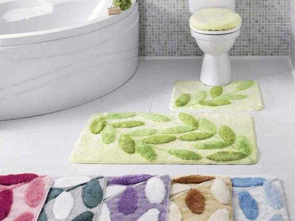 Как сделать коврик для ванной своими руками - фото