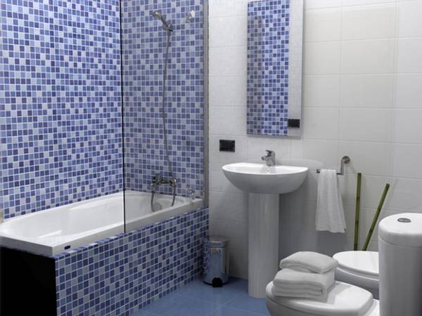Выбор и укладка мозаики для ванной комнаты с фото