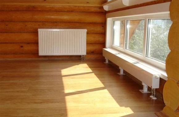 Отопление в деревянном доме: виды устройства с фото