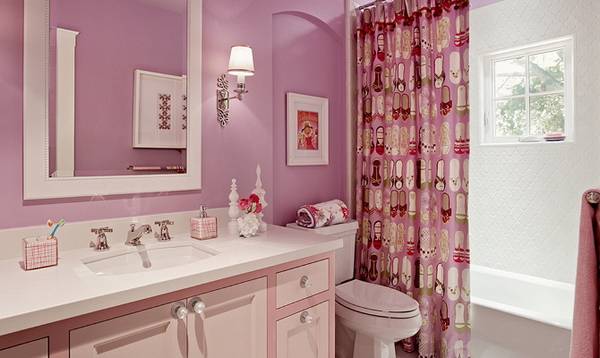 Какие бывают шторы для ванной комнаты раздвижные? - фото