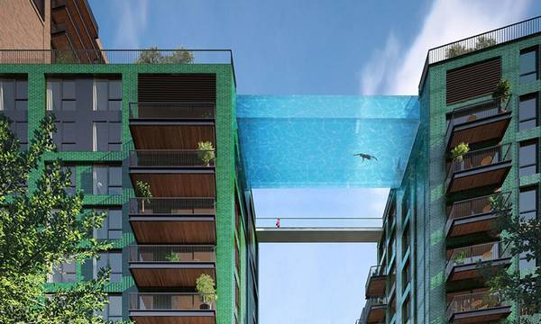 В небе Лондона «подвесят» стеклянный бассейн - фото